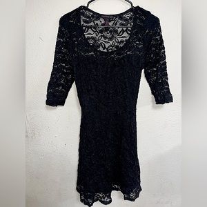 Material Girl black lace dress